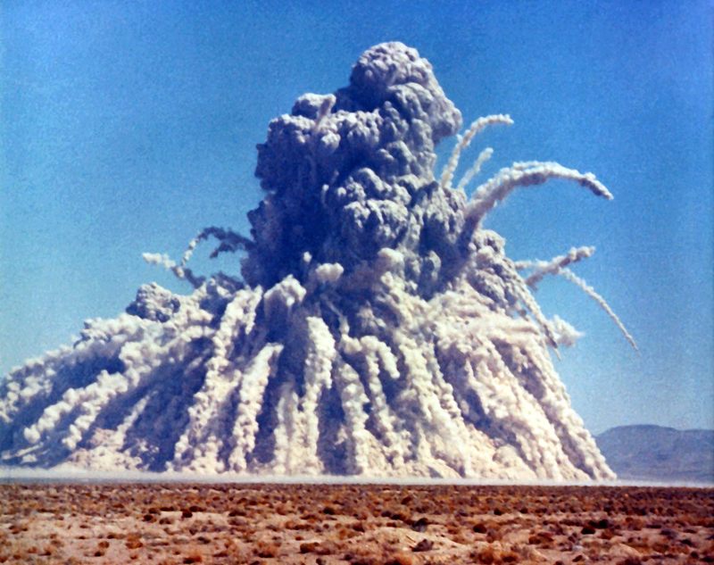 Illustration for article titled See Nevada's Hellish Nuclear Moonscape From Above